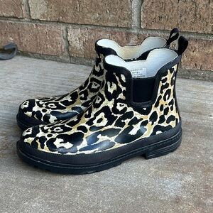Journee Collection Leopard Print Rain Boots